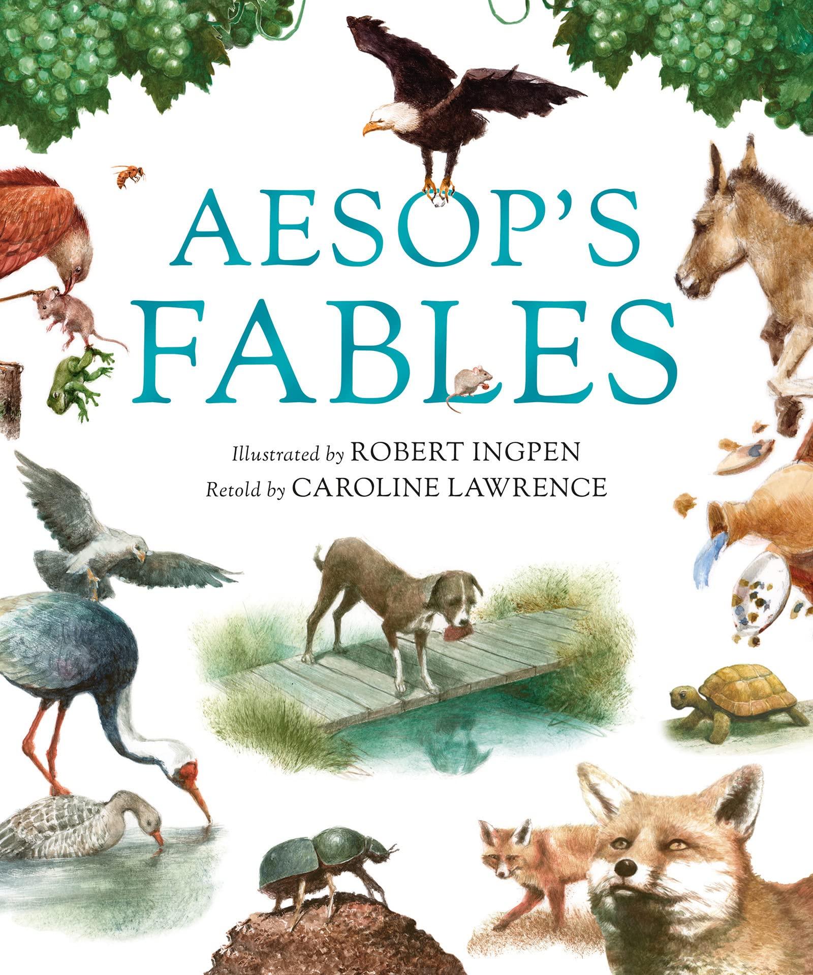 英潘名著插画系列:伊索寓言 精装绘本 英文原版 aesops fables