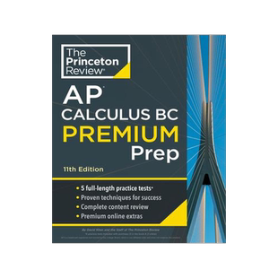 []Princeton Review AP Calculus BC Premium Prep, 11th Edition: 5 Practice Tests + Complete Content Revi 9780593517598