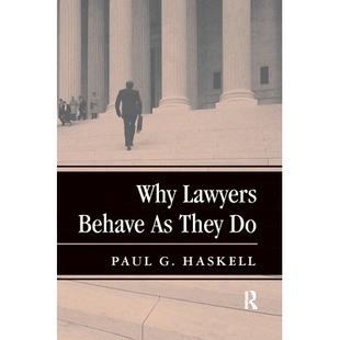 9780367313982 Why Lawyers Behave 预订 律师 They 行为