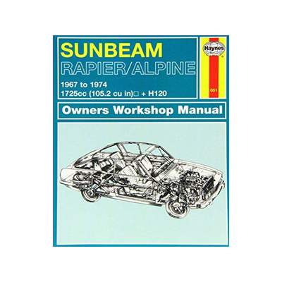 [预订]Sunbeam Alpine, Rapier & H120 (67 - 74) Haynes Repair Manual 9780857337375