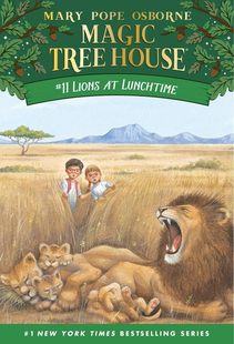 英文原版 Magic Lunchtime House：Lions 神奇树屋11：非洲草原逃生记 Tree