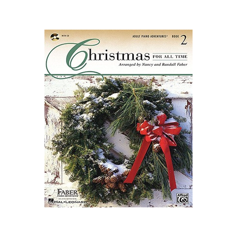 英文原版 菲伯尔成人钢琴课程，圣诞歌曲2 Adult Piano Adventures Christmas Book 2