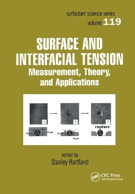 【预订】Surface and Interfacial Tension