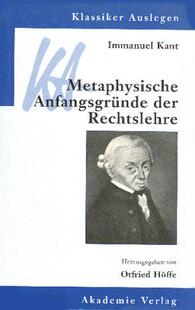 【预订】Immanuel Kant: Metaphysische Anfangsgründe der Rechtslehre 9783050030258