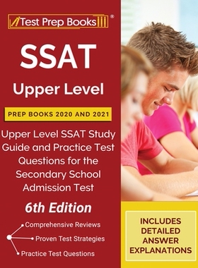 【预订】SSAT Upper Level Prep Books 2020 and 2021: Upper Level SSAT Study Guide and Practice Test Questions for th...