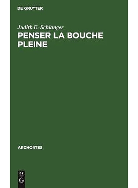 预订 Penser la bouche pleine: 9783111048574