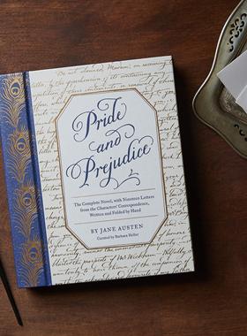 现货 英文原版 傲慢与偏见 豪华收藏版 含19封手写信 Pride and Prejudice (Handwritten Classics)