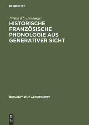 【预订】Historische französische Phonologie aus generativer Sicht 9783484500778