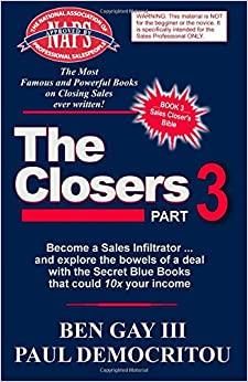 【预订】The Closers - Part 3: Become a Sales Infiltrator and Explore the Bowels of a Deal with the Secret Blue Boo...