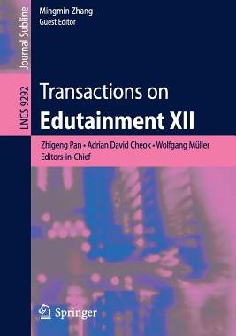 预订 Transactions on Edutainment XII