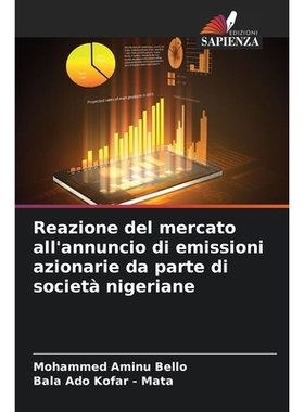 预订 Reazione del mercato all’annuncio di emissioni azionarie da parte di società nigeriane: 9786209371820