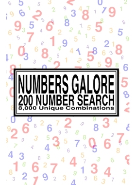 预订 Numbers Galore: 200 Numbers Search - 8,000 Unique 5-Digit Combinations: 9798323108688