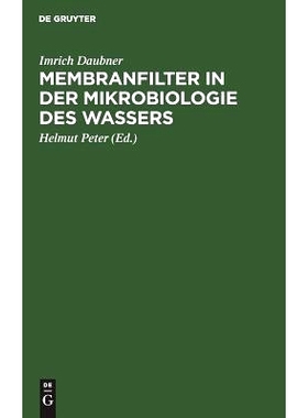 预订 Membranfilter in der Mikrobiologie des Wassers: 9783110035216
