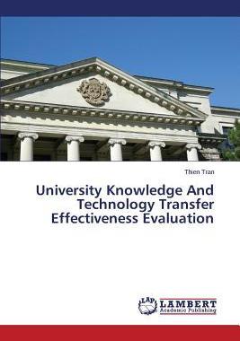[预订]University Knowledge And Technology Transfer Effectiveness Evaluation 9783659799730