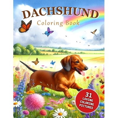 预订 Dachshund Coloring Book: For all ages: 9798872558989