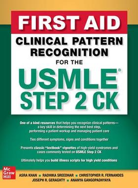 现货 First Aid Clinical Pattern Recognition for the USMLE Step 2 Ck 9781264285969