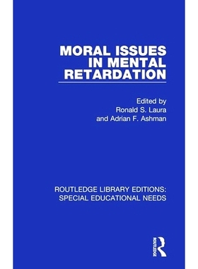 预订 Moral Issues in Mental Retardation 智障中的道德问题: 9781138602663