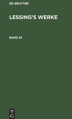 【预订】LESSINGS AUSGEW. WERKE BD. 10 LWA 9783111068152
