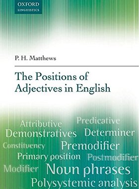 【预订】The Positions of Adjectives in English