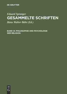 【预订】Philosophie und Psychologie der Religion 9783484700864