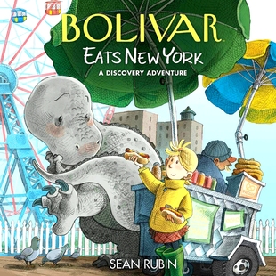 现货 Bolivar Eats New York 玻利瓦尔的纽约美食之旅 英文原版 Sean Rubin 漫画图像小说 寻找玻利瓦尔2