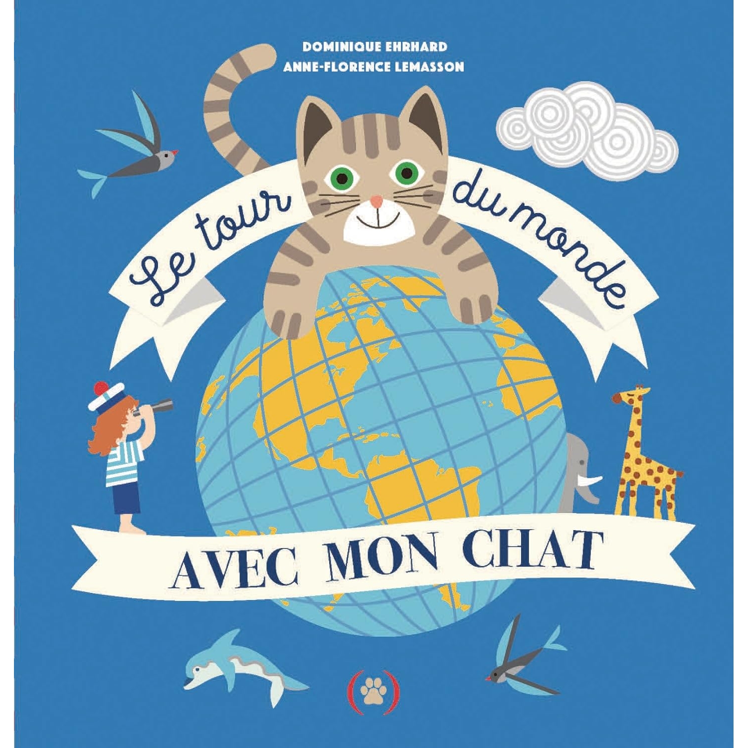 预售 猫猫环游世界 立体书 Dominique Ehrhard 法国艺术设计 法语原版 Le Tour du monde avec mon chat