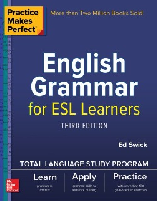 现货英文原版 熟能生巧：英语语法教程，第三版 Practice Makes Perfect: English Grammar for ESL Learners, Third Edition