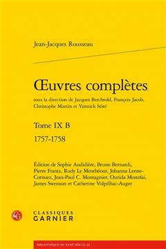 [预订]Oeuvres Completes. Tome IX B: 1757-1758 9782406151623