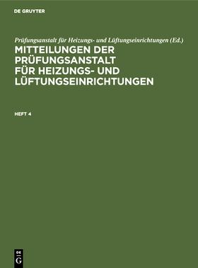 预订 Rietschel: Mitteilungen Heizung H. 4 Mphl: 9783486742299