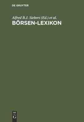 【预订】Börsen-Lexikon 9783486249347