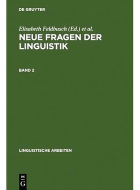 预订 Neue Fragen der Linguistik: Akten des 25. Linguistischen Kolloquiums, Paderborn 1990. Bd. 2: Innovation und Anwendu