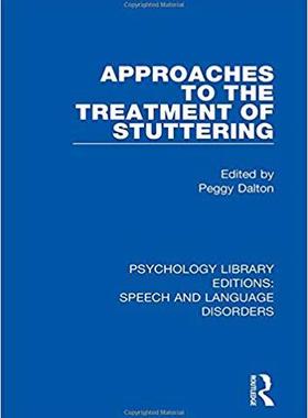 【预订】Approaches to the Treatment of Stuttering