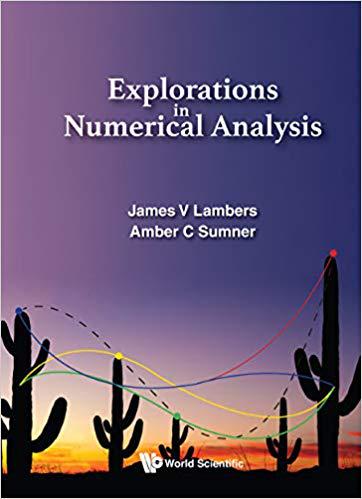 【预售】Explorations in Numerical Analysis