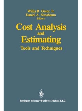 预订 Cost Analysis and Estimating: Tools and Techniques