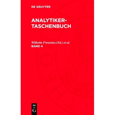 预订 Analytiker-Taschenbuch Bd 4 Atachb: 9783112708224