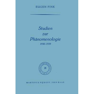 预订 Studien zur Phänomenologie 1930–1939: 9789401164238