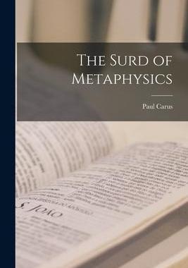 [预订]The Surd of Metaphysics 9781018255279