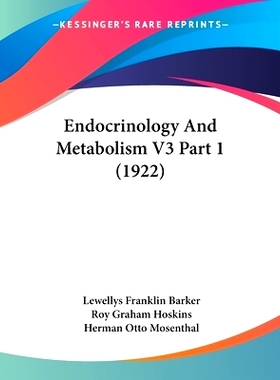 预订 Endocrinology And Metabolism V3 Part 1 (1922): 9781120965783