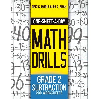 预订 One-Sheet-A-Day Math Drills: Grade 2 Subtraction - 200 Worksheets (Book 4 of 24): 9781627341998