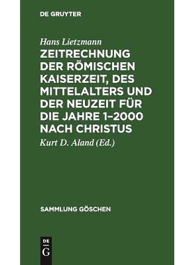 预订 Zeitrechnung der römischen Kaiserzeit, des Mittelalters und der Neuzeit für die Jahre 1–2000 nach Christus: 9783