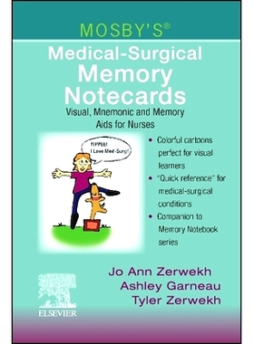 预订 Mosby’s Medical-Surgical Memory Notecards: Visual, Mnemonic and Memory AIDS for Nurses: 9780443261312