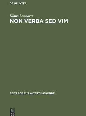 【预订】Non verba sed vim 9783598776038