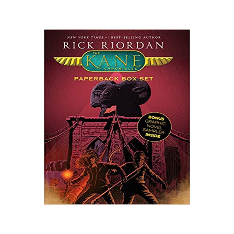 现货 英文原版 埃及守护神三部曲套装 Rick Riordan 波西杰克逊作者 The Kane Chronicles, Paperback Box Set