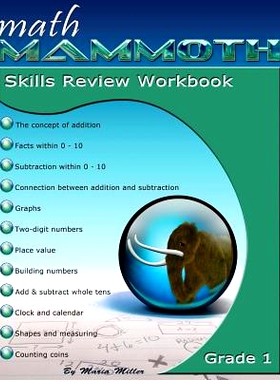 预订 Math Mammoth Grade 1 Skills Review Workbook: 9781942715337