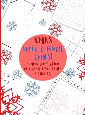 预订 Xmas Paper & Pencil games!: Cute Christmas winter snowflake snowmen travel & activity game book with game instructi