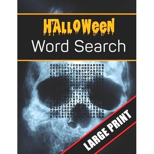 for Print Halloween 预订 9781700508898 Large Search Holiday Everyone Activities Word