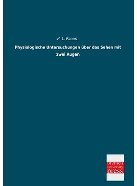 预订 Physiologische Untersuchungen Uber Das Sehen Mit Zwei Augen: 9783955623449