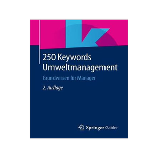 预订 250 Keywords Umweltmanagement