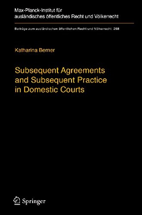 【预订】Subsequent Agreements and Subsequent...