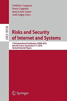 【预订】Risks and Security of Internet and S...